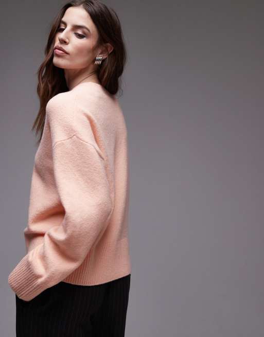 & Other Stories - Maglione girocollo color arancione tenue, 3 di 4