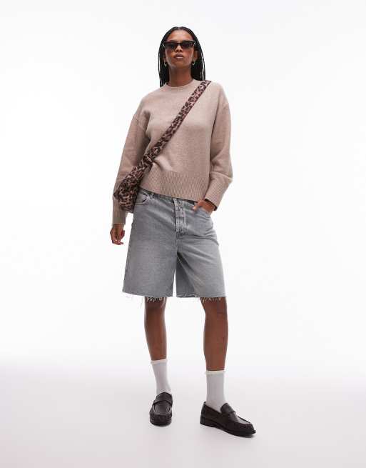 & Other Stories - Maglione girocollo marrone grigiastro