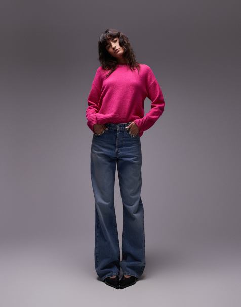 & Other Stories - Maglione girocollo rosa acceso - view 1