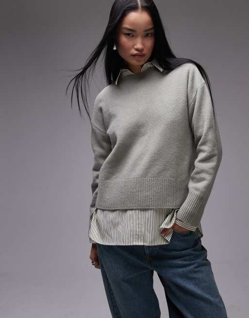 & Other Stories - Maglione girocollo verde kaki tenue