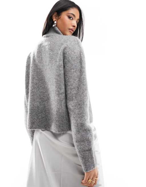 & Other Stories - Maglione grigio in lana e lana merino, 2 di 4