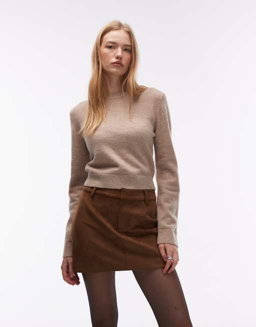 & Other Stories - Maglione slim fit in misto lana beige , 2 di 4