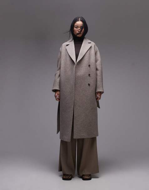 & Other Stories - Manteau ceinturé en laine - Taupe - view 1