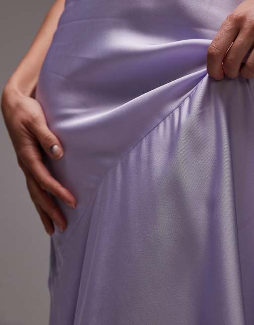 & Other Stories maxi cami slip dress with low back in lilac, 2 of 4