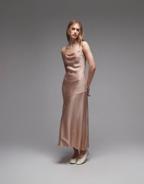 & Other Stories - Maxi cami slipdress met lage rug in lichtoranje - view 1