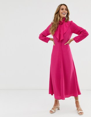 asos fuschia dress