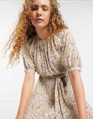 belted smock dress