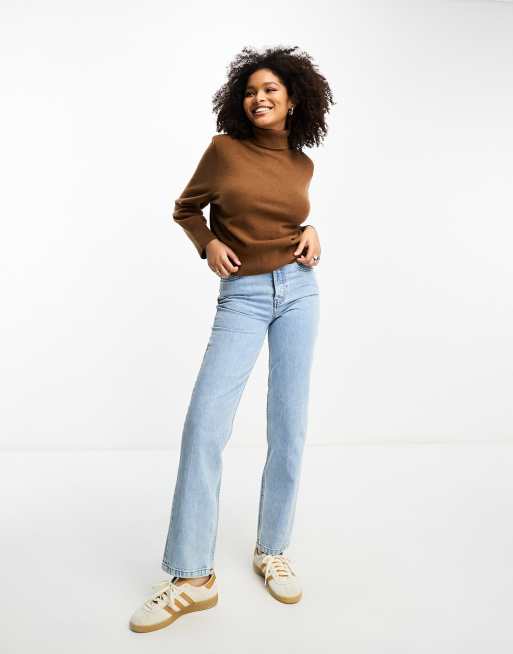 Petite Seamless Merino Crew-Neck Sweater in Responsible Wool