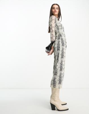 Midi snake outlet dress