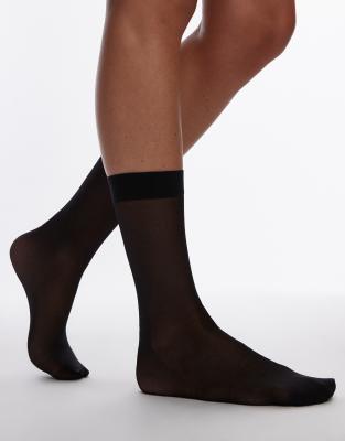 & Other Stories & Other Stories mesh socks in black