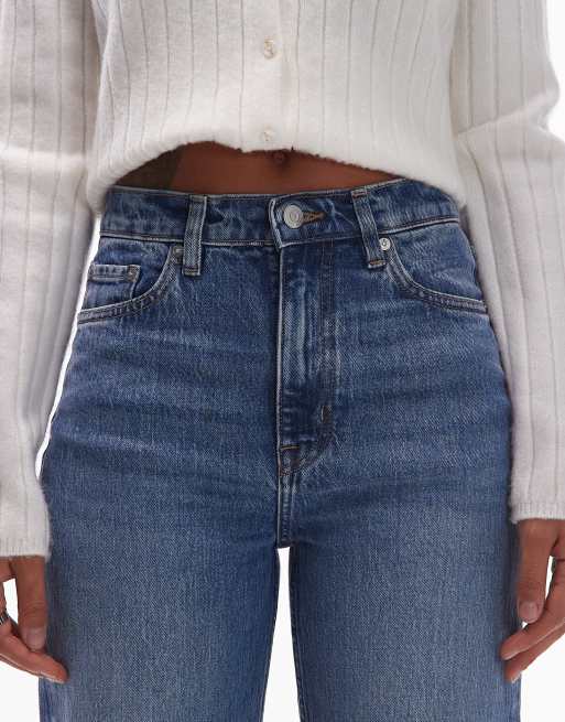 & Other Stories mid rise wide leg jeans in mid blue wash , 5 of 5