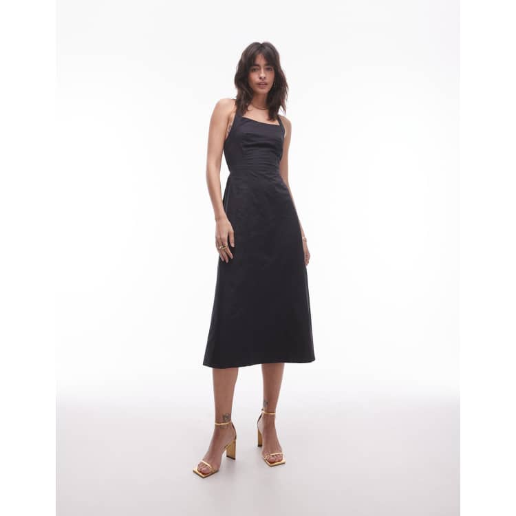 halter front dress Long Halter Prom Dress with Back Tie