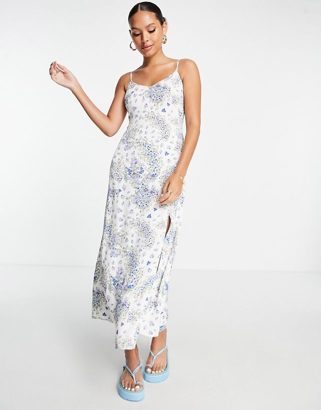 & Other Stories midi cami dress with tie back detail in summer floral print