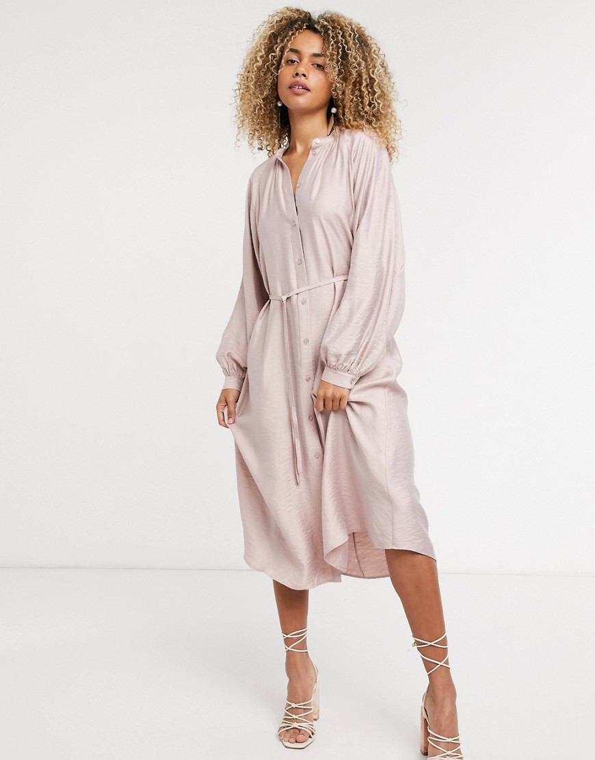 Other Stories &  Midi Dress In Dusty Pink