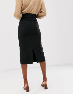 midi pencil skirt