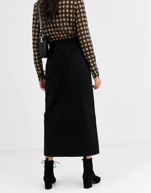 Pleated Midi Skirt - Black - Midi skirts - & Other Stories US