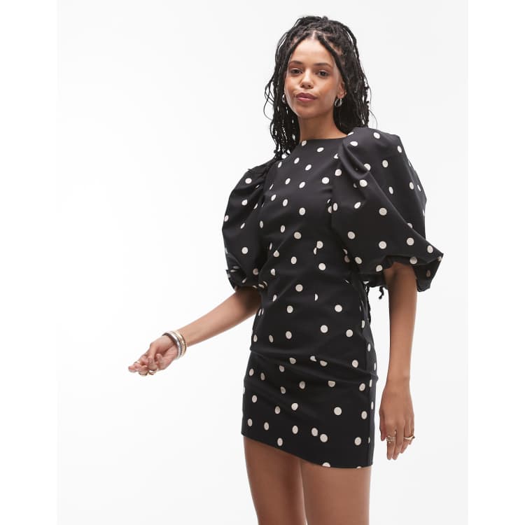 other stories voluminous puff sleeve mini dress & other stories voluminous puff sleeve mini dress in