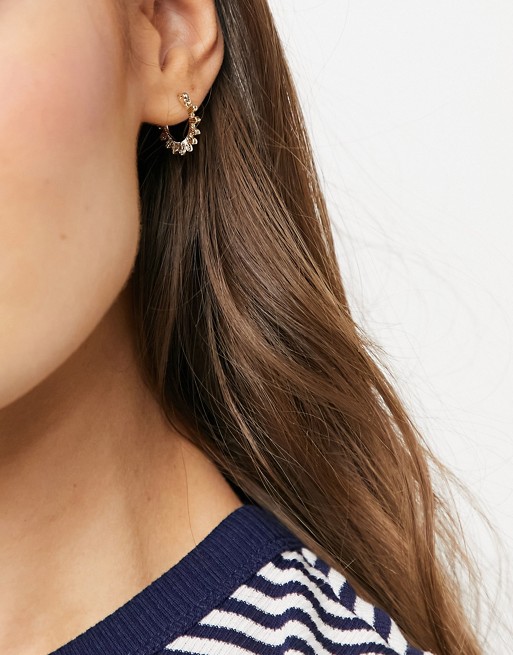 & Other Stories mini hoop spike earrings in gold