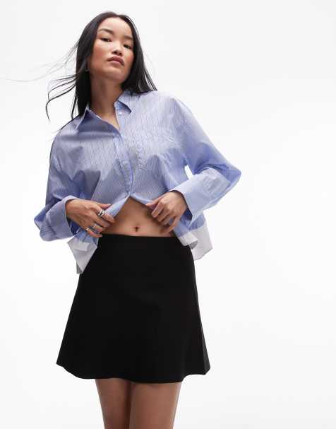 & Other Stories - Mini rok met kleine split in zwart - view 1