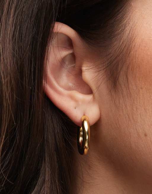 & Other Stories mini round hoops in gold , 2 of 3