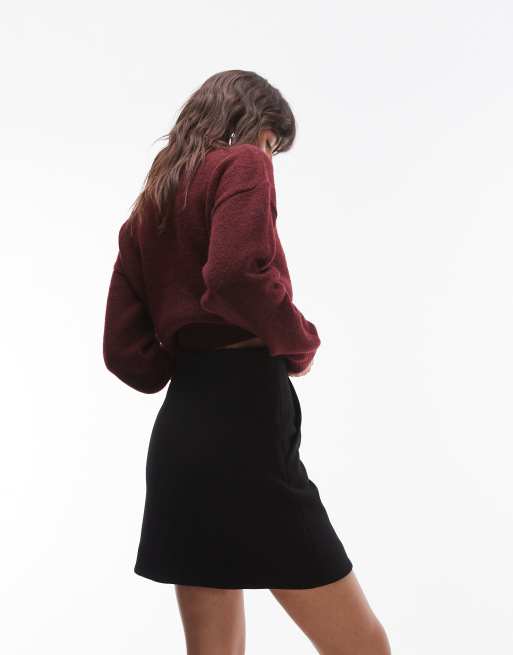 & Other Stories mini skirt with pockets in black
