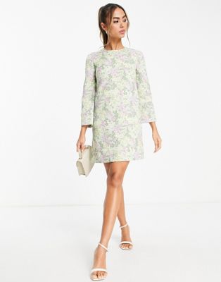 & Other Stories open back mini dress in 70's floral print - ASOS Price Checker
