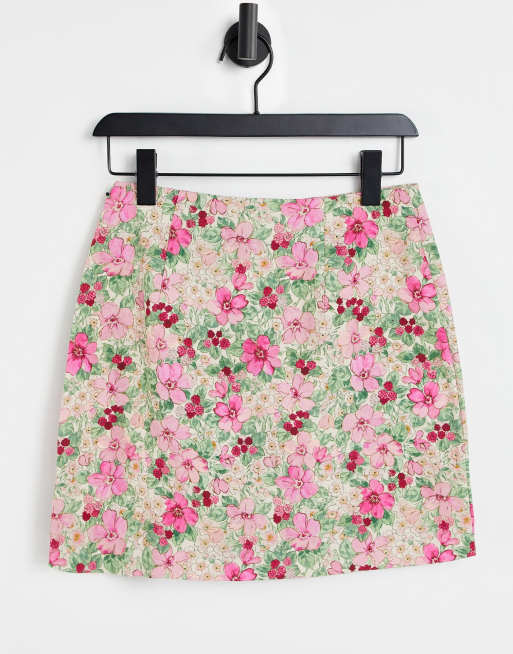 & Other Stories - Minirok met bloemenprint in multi