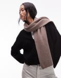 [Other Stories] & Other Stories Mix and Match premium wool scarf in medium mole beige-Neutral No Size Mole beige