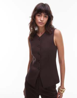 & Other Stories Mix And Match Tailored Waistcoat In Brown