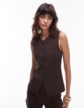 [Other Stories] & Other Stories mix and match tailored waistcoat in brown 34 BROWN