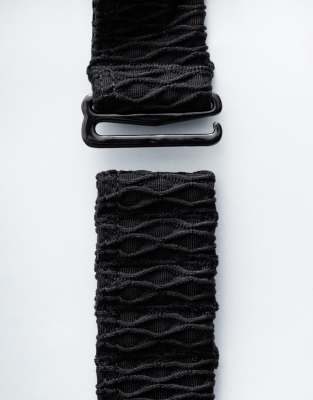 & Other Stories Mix And Match Textured Halterneck Bikini Tops In Black