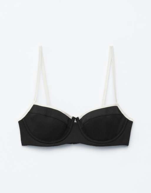 & Other Stories - Mix en match - Bikinitopje met beugels in zwart met witte rand, 4 van 4