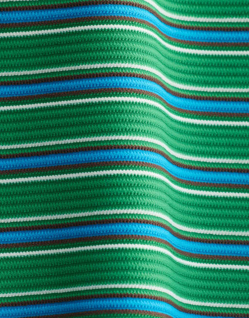 & Other Stories – Mixa och matcha – Grönrandiga bikinishorts med vaddering, 3 av 4