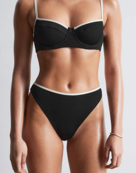 & Other Stories – Mixa och matcha – Svart set med vita kanter - view 1