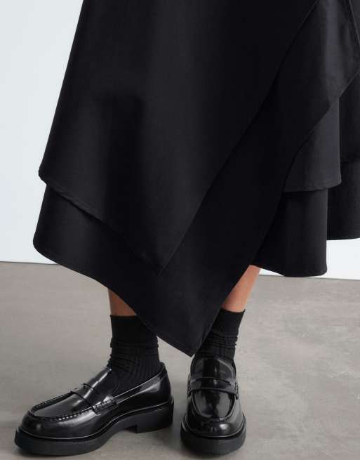 & Other Stories - mocasines de cuero negros premium, 4 de 5