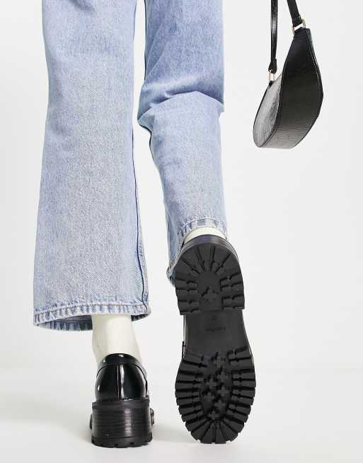 & Other Stories - Mocassins en cuir à semelle épaisse - Noir, 2 de 4