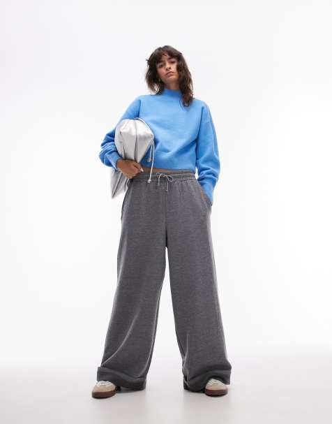 & Other Stories mock neck jumper in blue - view 1