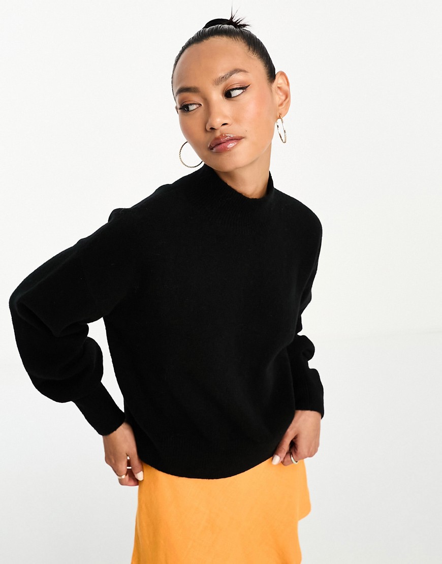 Other Stories &  Mock Neck Sweater In Black