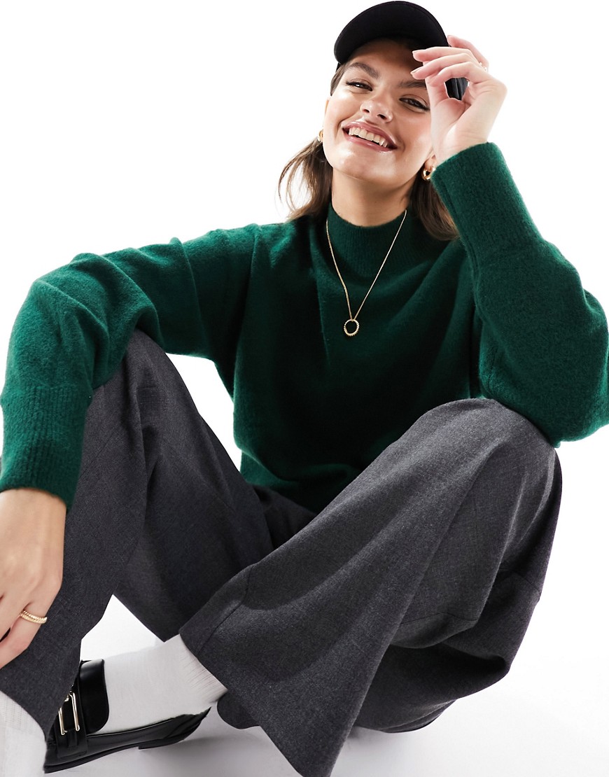 Other Stories &  Mock Neck Sweater In Green