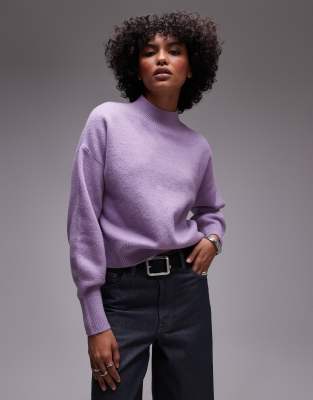 Other Stories &  Mock Neck Sweater In Lilac-purple