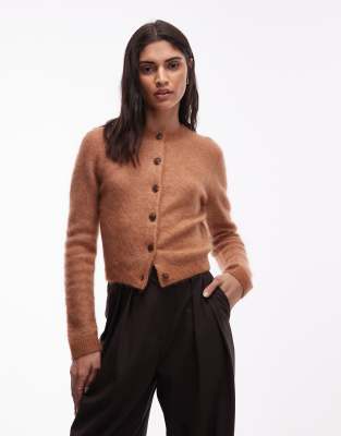 & Other Stories Mohair And Wool Mix Cardigan In Neutral