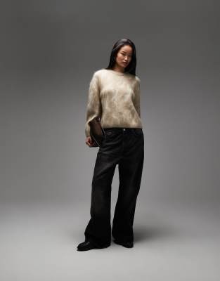 & Other Stories Mohair Super Soft Hairy Knit Sweater In Multi