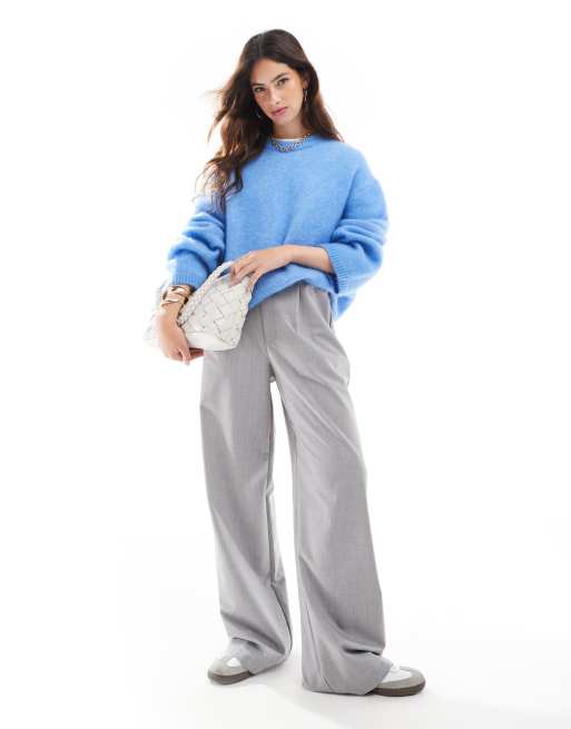 & Other Stories mohair super soft hairy knit sweater in blue | ASOS