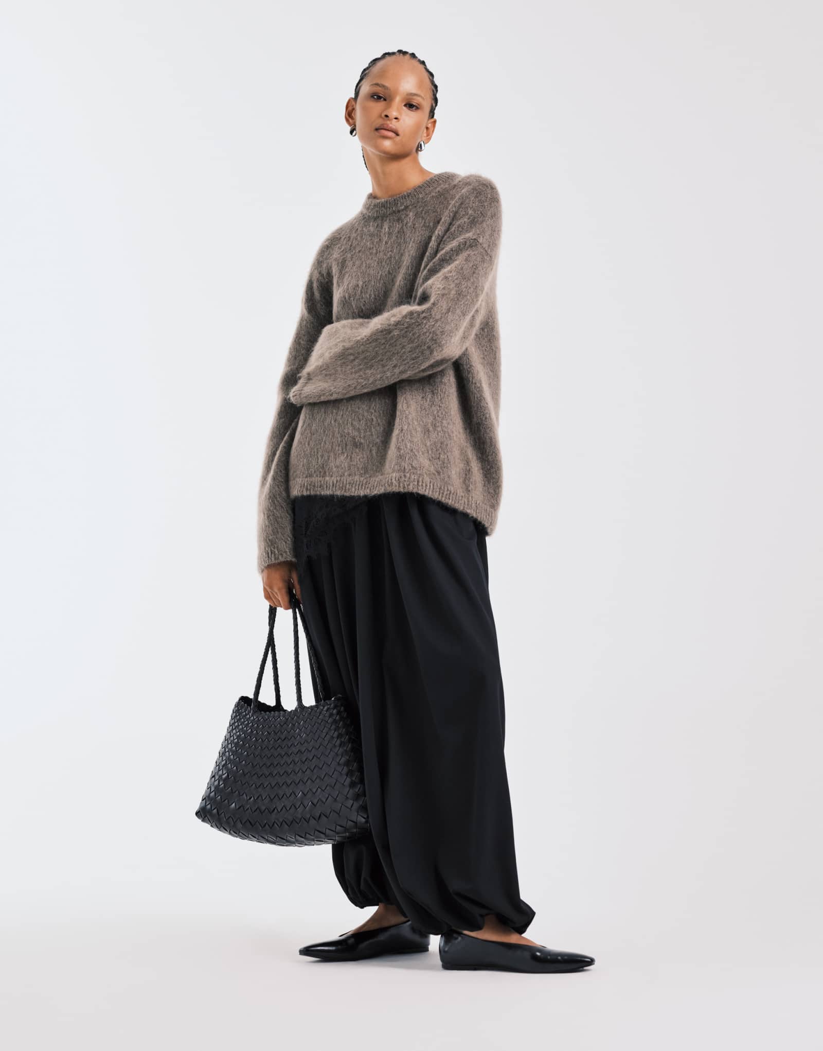 & Other Stories мохеровый сверхмягкий свитер мохеровой вязки темно-бежевого цвета