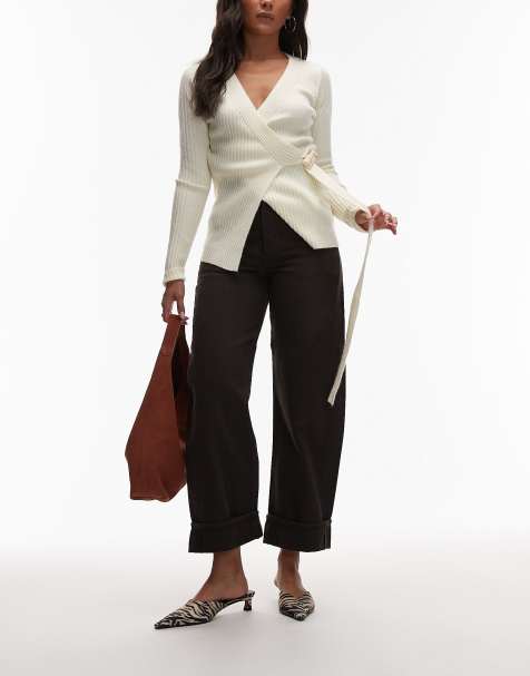 & Other Stories – Mörkbruna jeans med raka ben och uppvikt fåll - view 1