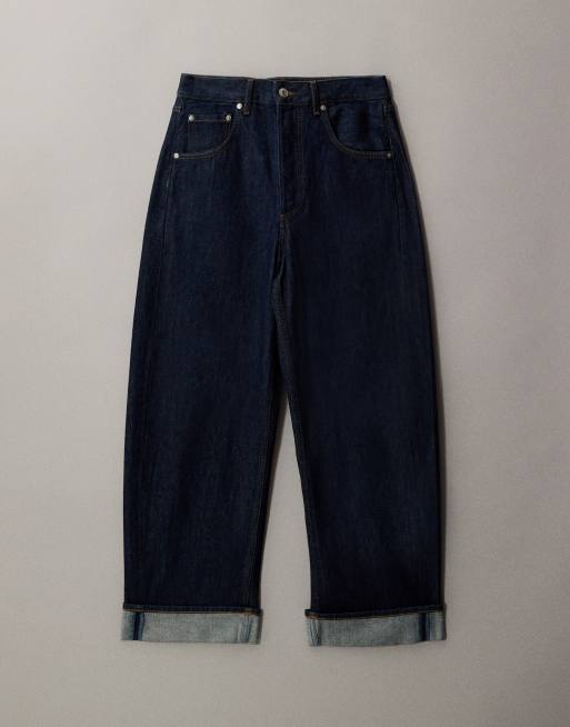 & Other Stories - Mørkeblå jeans med ballon-pasform og opsmøgede buksekanter , 6 af 7