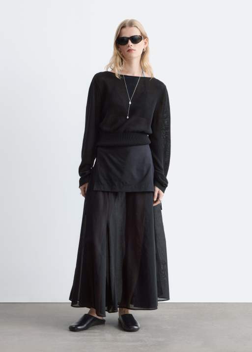 & Other Stories mule en cuir noir, 4 de 5