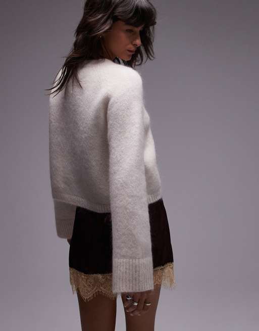& Other Stories – Naturvit kofta i mohair- och yllemix, 2 av 4