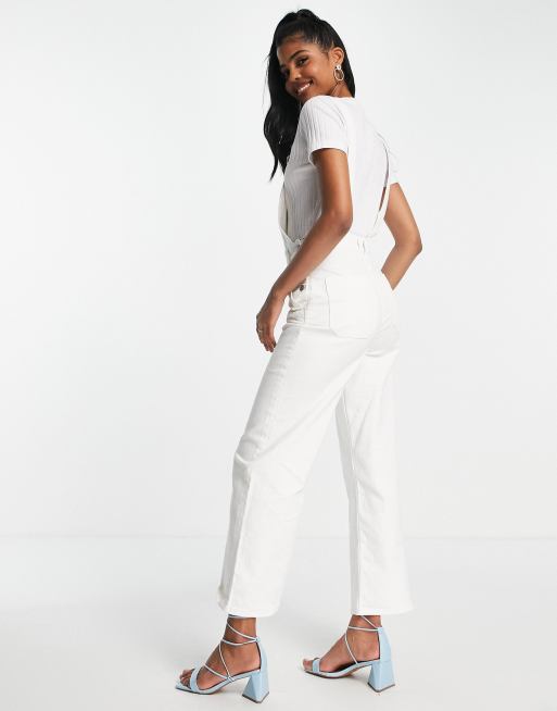 & Other Stories – Naturvita hängselbyxor av bomullsdenim - IVORY, 4 av 4