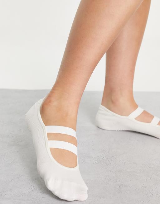 & Other Stories – Naturvita yogastrumpor i polyamid - WHITE, 3 av 4